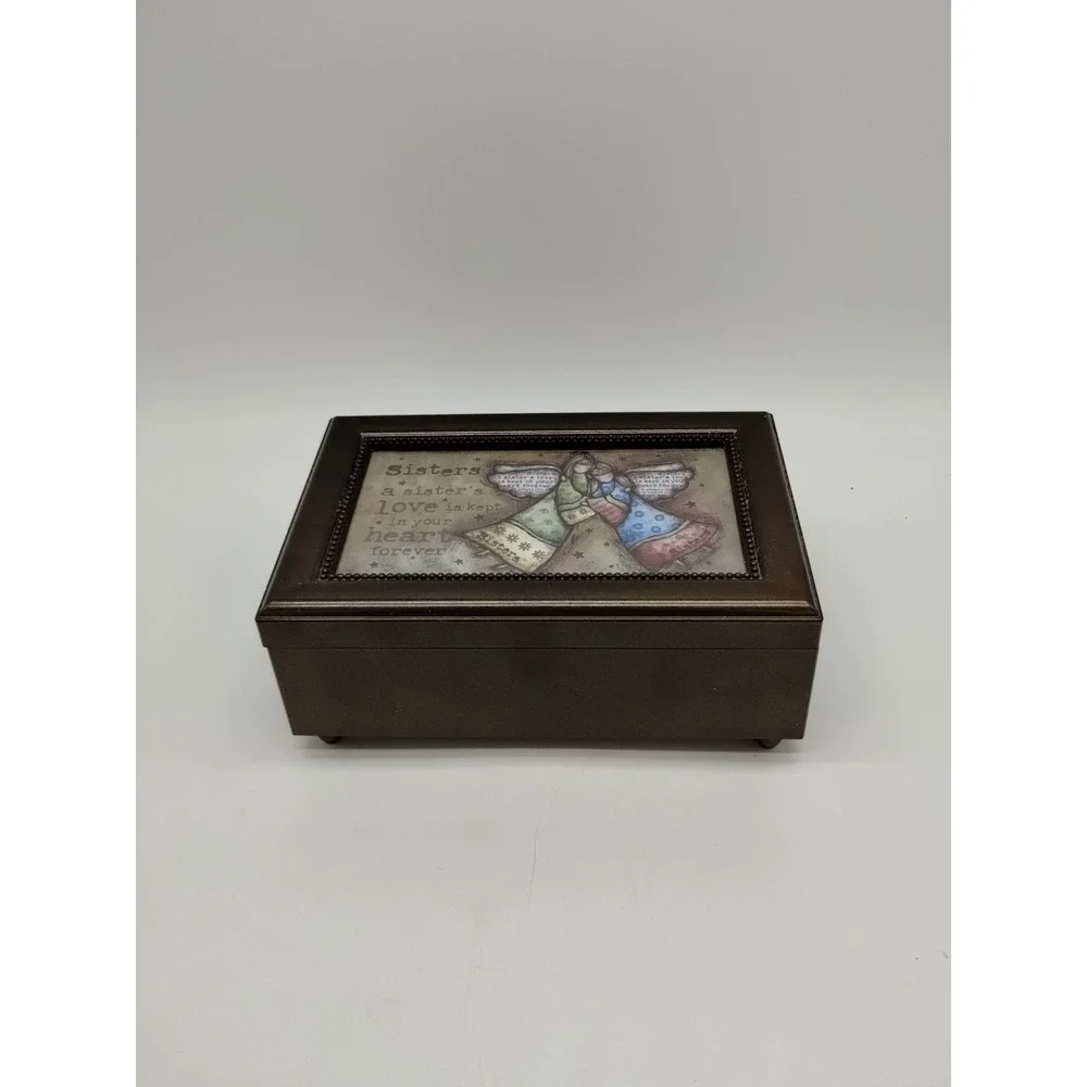 Robin Davis A Sisters Love Music Box Trinket Jewelry Holder 6